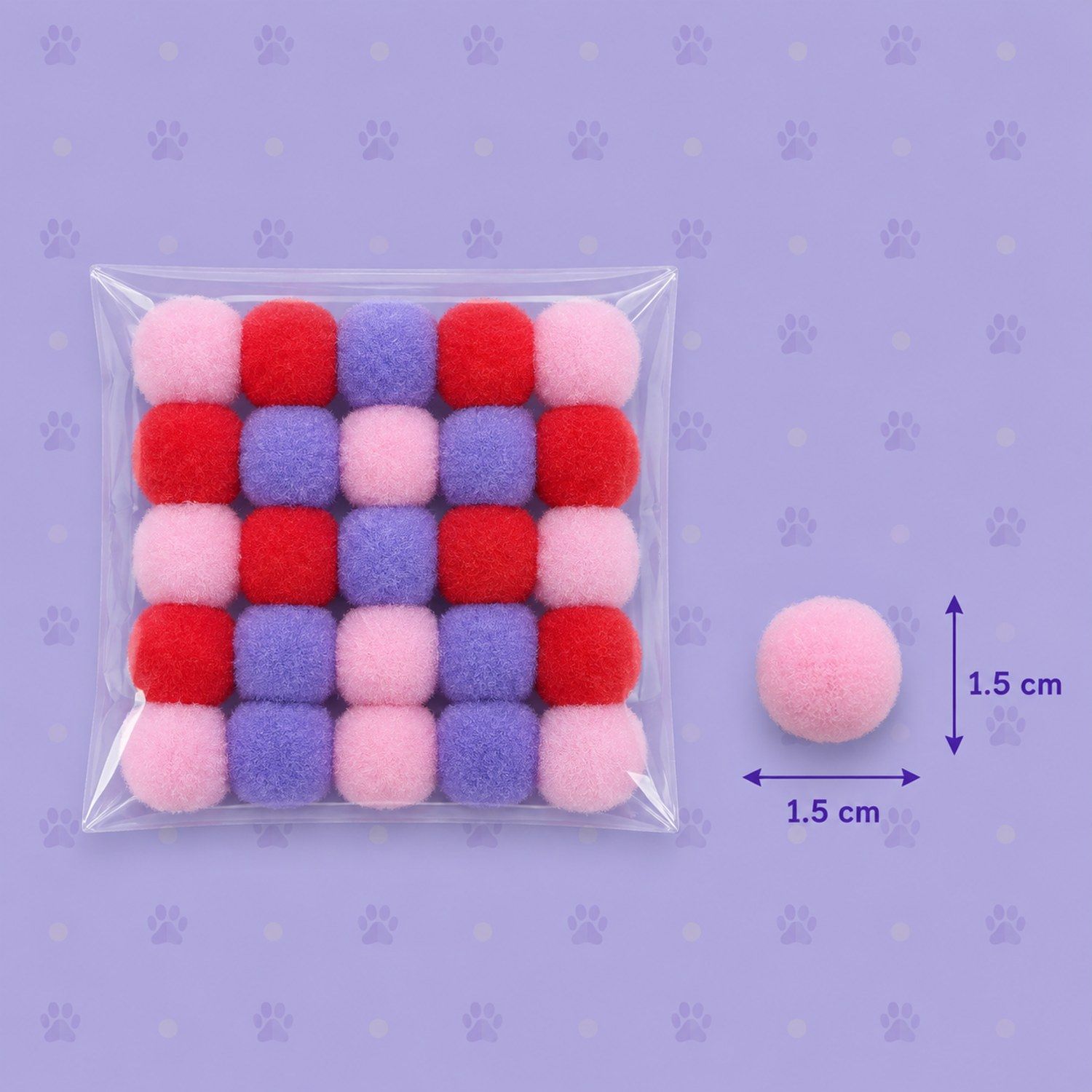 Adesivo Pet Pompom — pacote c/ 20