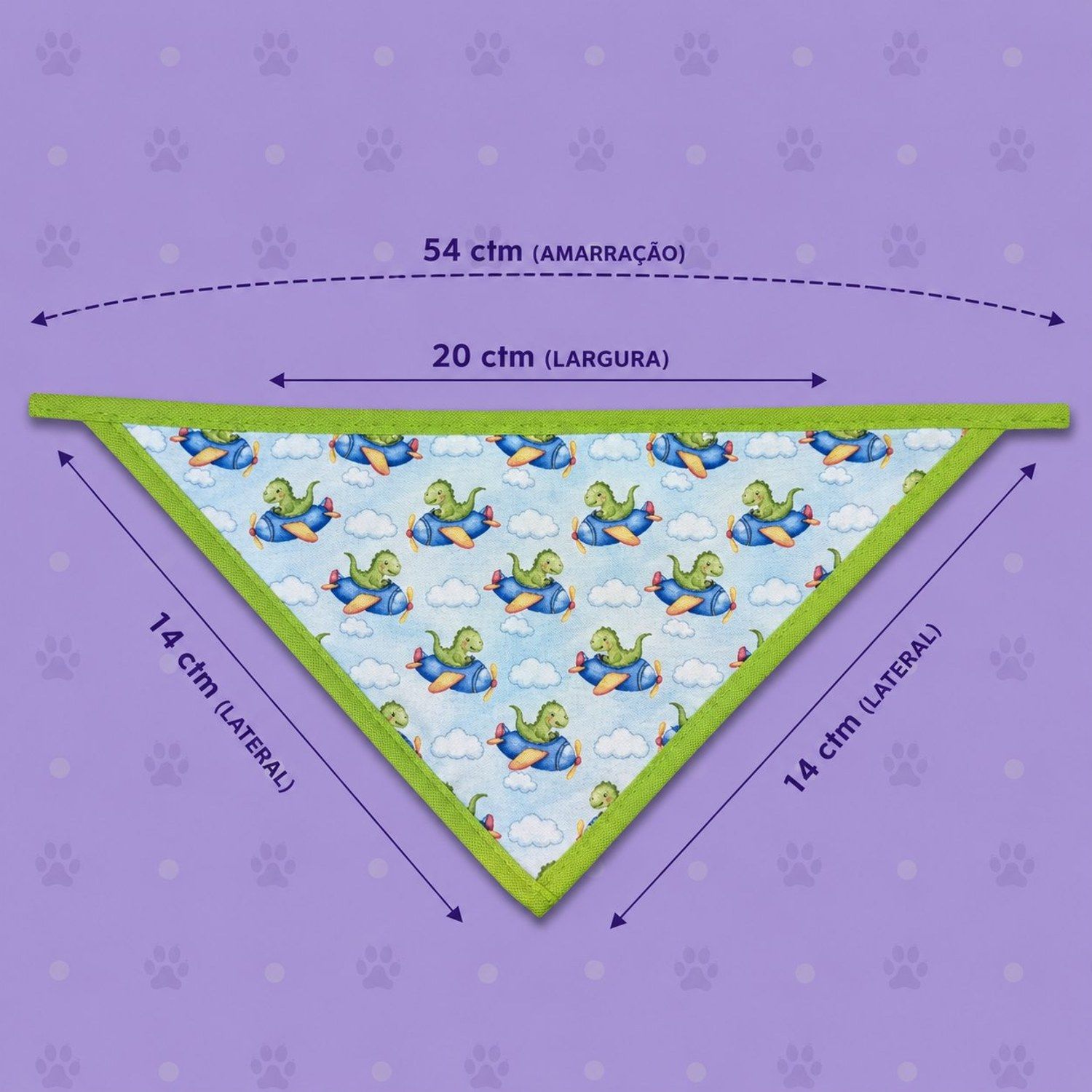 Bandana Estampas diversas  P   Macho — pacote c/ 15
