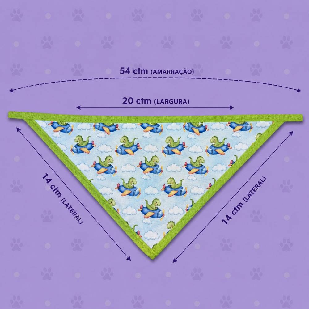 Bandana Estampas diversas P Macho — pacote c/ 15