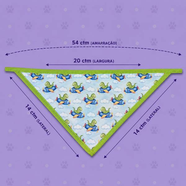 Bandana Estampas diversas P Macho — pacote c/ 15